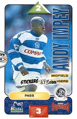 Sticker Andy Impey - Squads Premier League 1995-1996 - Subbuteo