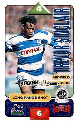Sticker Trevor Sinclair - Squads Premier League 1995-1996 - Subbuteo
