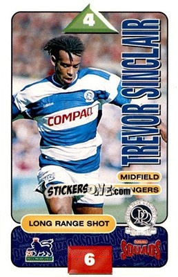 Sticker Trevor Sinclair - Squads Premier League 1995-1996 n. 221 - Subbuteo