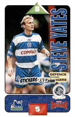 Cromo Steve Yates - Squads Premier League 1995-1996 - Subbuteo