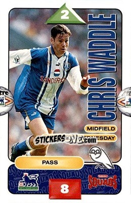 Sticker Chris Waddle - Squads Premier League 1995-1996 - Subbuteo