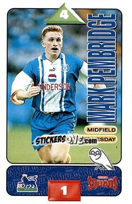 Sticker Mark Pembridge - Squads Premier League 1995-1996 - Subbuteo