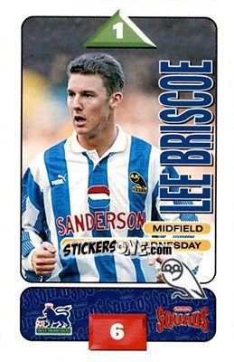 Sticker Lee Briscoe - Squads Premier League 1995-1996 - Subbuteo