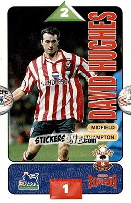 Figurina David Hughes - Squads Premier League 1995-1996 n. 250 - Subbuteo