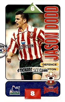 Sticker Jason Dodd - Squads Premier League 1995-1996 n. 251 - Subbuteo