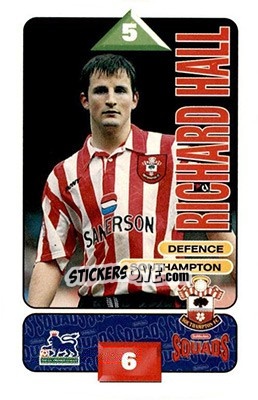 Cromo Richard Hall - Squads Premier League 1995-1996 n. 252 - Subbuteo