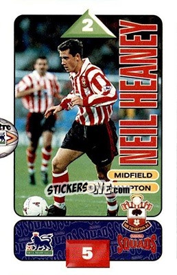 Figurina Neil Heaney - Squads Premier League 1995-1996 n. 257 - Subbuteo
