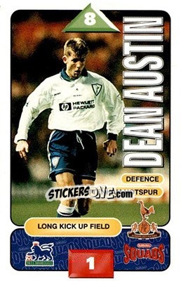 Cromo Dean Austin - Squads Premier League 1995-1996 - Subbuteo