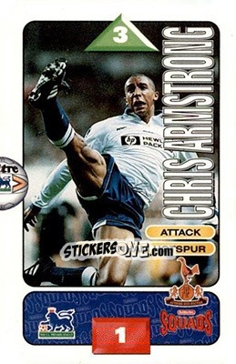 Sticker Chris Armstrong - Squads Premier League 1995-1996 - Subbuteo