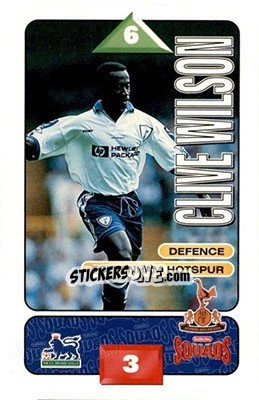 Sticker Clive Wilson - Squads Premier League 1995-1996 - Subbuteo