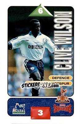 Cromo Clive Wilson - Squads Premier League 1995-1996 - Subbuteo