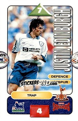 Sticker Justin Edinburgh - Squads Premier League 1995-1996 - Subbuteo