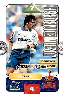 Cromo Justin Edinburgh - Squads Premier League 1995-1996 - Subbuteo