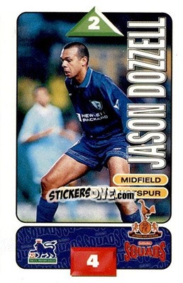 Sticker Jason Dozzell - Squads Premier League 1995-1996 - Subbuteo