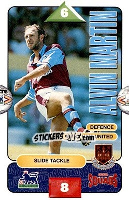 Sticker Alvin Martin - Squads Premier League 1995-1996 n. 283 - Subbuteo