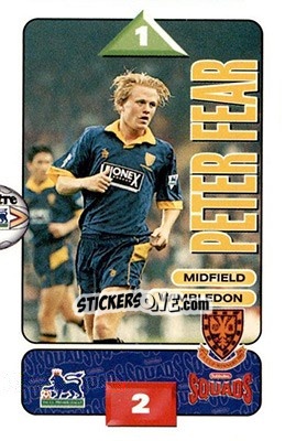 Sticker Peter Fear - Squads Premier League 1995-1996 - Subbuteo