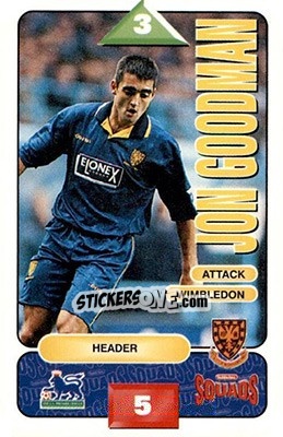 Sticker Jon Goodman - Squads Premier League 1995-1996 n. 295 - Subbuteo