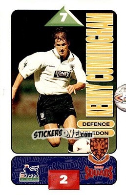 Sticker Kenny Cunningham - Squads Premier League 1995-1996 - Subbuteo