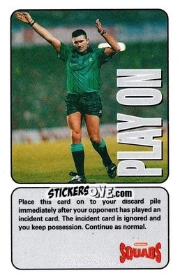 Sticker Play On - Squads Premier League 1995-1996 - Subbuteo