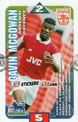 Sticker Gavin McGowan - Squads Premier League 1996-1997 n. 3 - Subbuteo