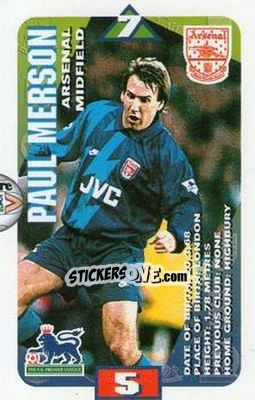 Sticker Paul Merson - Squads Premier League 1996-1997 n. 6 - Subbuteo
