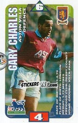 Sticker Gary Charles - Squads Premier League 1996-1997 n. 11 - Subbuteo
