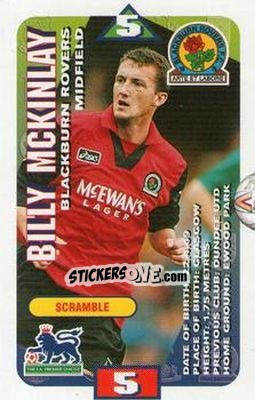 Sticker Billy McKinlay - Squads Premier League 1996-1997 n. 17 - Subbuteo