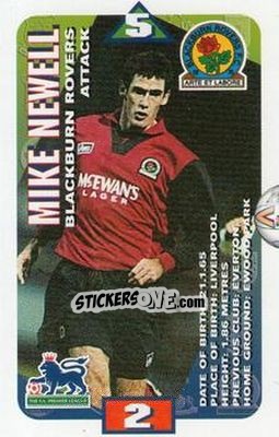Cromo Mike Newell - Squads Premier League 1996-1997 - Subbuteo