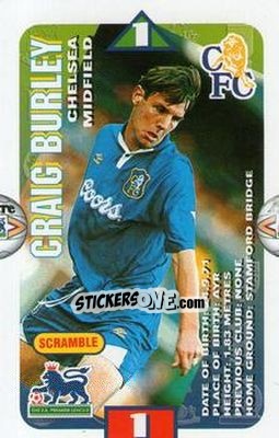 Sticker Craig Burley - Squads Premier League 1996-1997 - Subbuteo