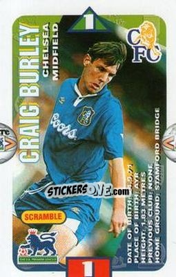 Cromo Craig Burley - Squads Premier League 1996-1997 n. 25 - Subbuteo