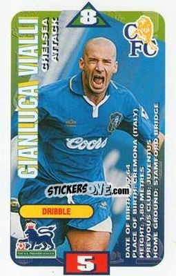 Sticker Gianluca Vialli - Squads Premier League 1996-1997 n. 27v - Subbuteo