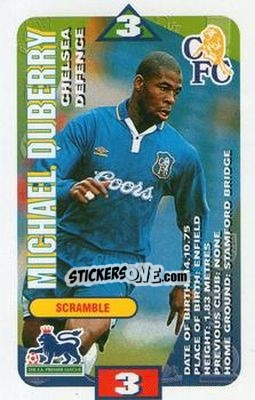 Sticker Michael Duberry - Squads Premier League 1996-1997 n. 29 - Subbuteo