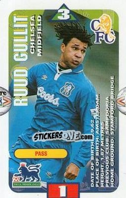 Sticker Ruud Gullit - Squads Premier League 1996-1997 n. 31 - Subbuteo