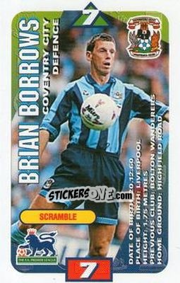 Cromo Brian Borrows - Squads Premier League 1996-1997 - Subbuteo