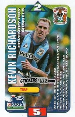 Sticker Kevin Richardson - Squads Premier League 1996-1997 - Subbuteo