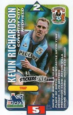 Sticker Kevin Richardson - Squads Premier League 1996-1997 n. 34 - Subbuteo
