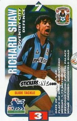 Sticker Richard Shaw - Squads Premier League 1996-1997 - Subbuteo