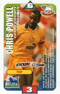 Sticker Chris Powell - Squads Premier League 1996-1997 - Subbuteo