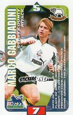 Sticker Marco Gabbiadini - Squads Premier League 1996-1997 n. 43 - Subbuteo