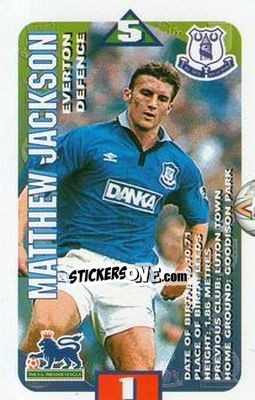 Sticker Matt Jackson - Squads Premier League 1996-1997 n. 52 - Subbuteo