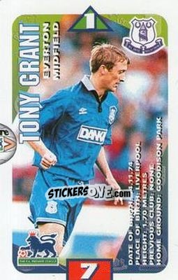 Sticker Tony Grant - Squads Premier League 1996-1997 - Subbuteo