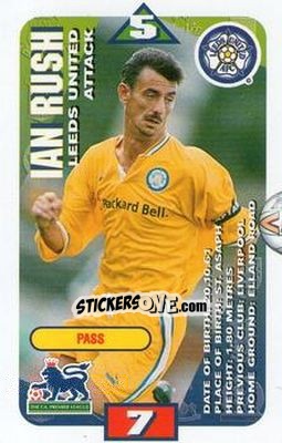 Sticker Ian Rush - Squads Premier League 1996-1997 - Subbuteo