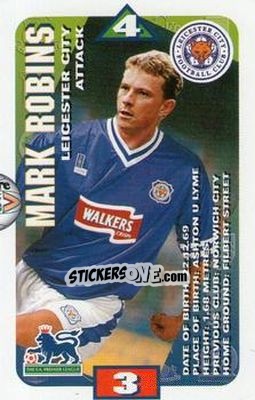Figurina Mark Robins - Squads Premier League 1996-1997 n. 62 - Subbuteo