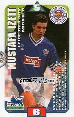 Sticker Mustafa Izzet - Squads Premier League 1996-1997 n. 64 - Subbuteo