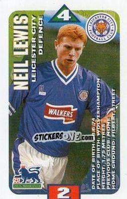 Sticker Neil Lewis - Squads Premier League 1996-1997 n. 65 - Subbuteo