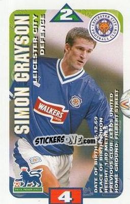Cromo Simon Grayson - Squads Premier League 1996-1997 - Subbuteo