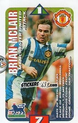 Sticker Brian McClair - Squads Premier League 1996-1997 n. 76 - Subbuteo