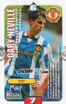 Sticker Gary Neville - Squads Premier League 1996-1997 n. 78 - Subbuteo