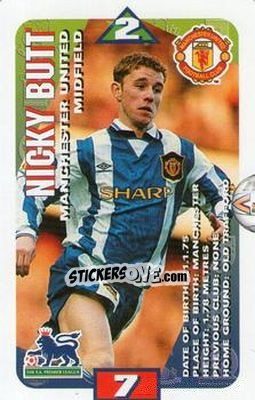 Sticker Nicky Butt - Squads Premier League 1996-1997 - Subbuteo
