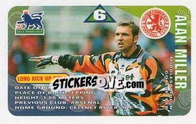 Sticker Alan Miller - Squads Premier League 1996-1997 n. 84 - Subbuteo
